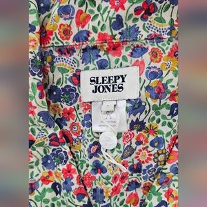 SLEEPY JONES Floral Pajama Shirt